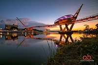 HDR - Sunset over Darul Hana Bridge