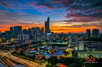 KL Eco City Sunset. Taken with Nikon D800E, Nikon 24-85mm, HDR 9 Exposures